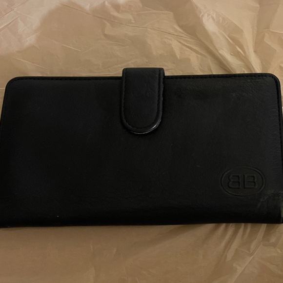 Black Velvet Nappa Cowhide Wallet - Picture 3 of 5